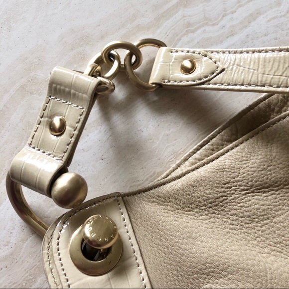 BCBG Maxazria Tote Bag - Cream Leather - Picture 9 of 12